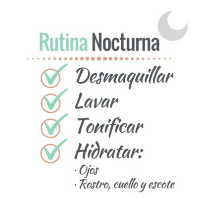 Rutina nocturna para el cuidado de la piel